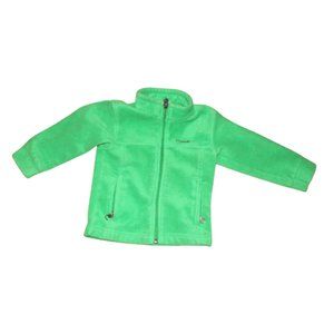 Columbia Boys Green Full Zip Sweater Size 2t EUC